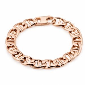 Rose Gold-Finish Stainless Steel Mariner Bracelet — product view