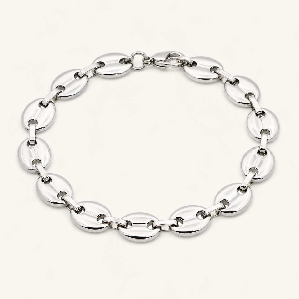 puff mariner stainless steel bracelet — product view Puff Mariner Stainless Steel Bracelet — product view