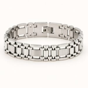 Polished Stainless Steel Multi-Link Bracelet — product view