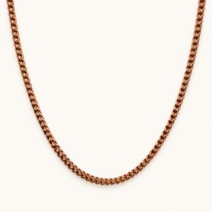 4mm Chocolate Stainless Steel Franco Chain — product view