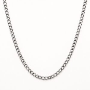 5mm Stainless Steel Miami Cuban 24" Chain — product view