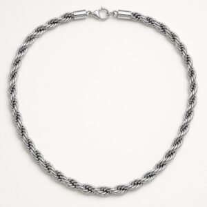 Wide Stainless Steel Rope Chain — product view