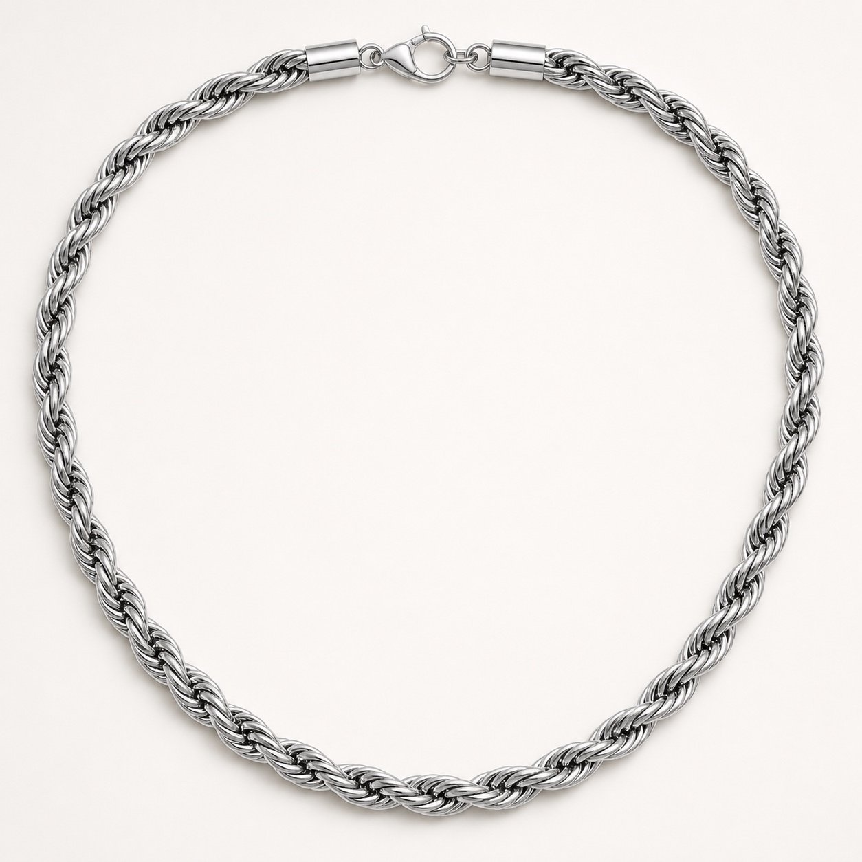 wide stainless steel rope chain — product view Wide Stainless Steel Rope Chain — product view