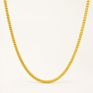 4mm Gold-Tone Stainless Steel Franco Chain — product view