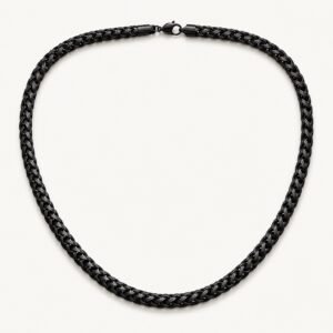 8mm Black Stainless Steel Franco Chain — product view