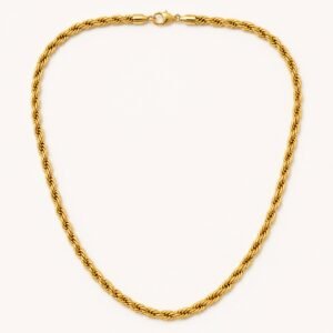 Gold-Tone Stainless Steel Rope Chain — product view