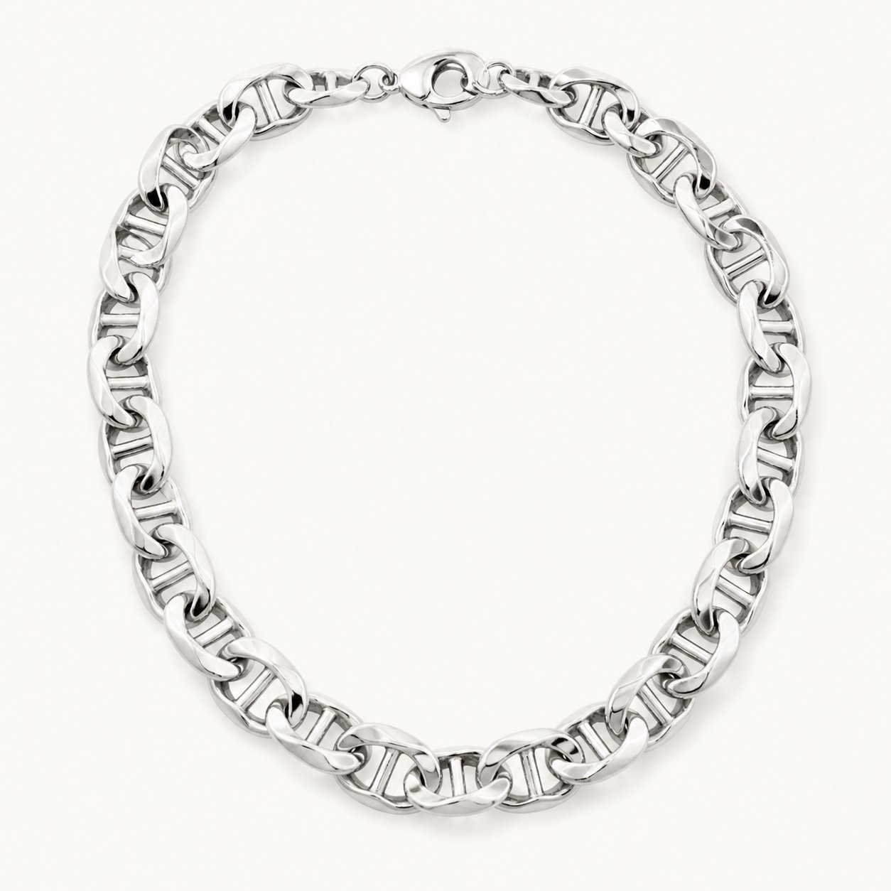 Wide Polished Mariner-Link Chain — product view Wide Polished Mariner-Link Chain — product view