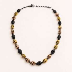 Tricolor Skull-Link Stainless Steel Chain — product view