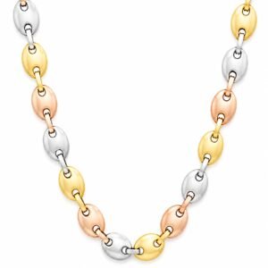 Tricolor Puff Mariner-Link Chain — product view