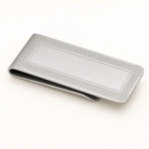 Polished Stainless Steel Money Clip — product view