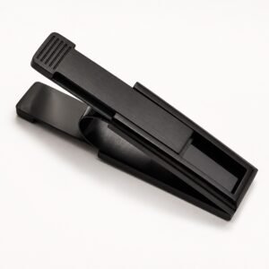 Black Stainless Steel Pull-Out Clamp Money Clip — product view