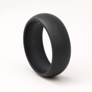 Black Performance Silicone Band — product view