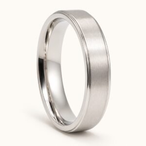 6mm Matte Stainless Steel Band Ring — product view