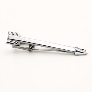 Polished Stainless Steel Arrow Tie Clip — product view