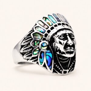 Abalone Statement Ring