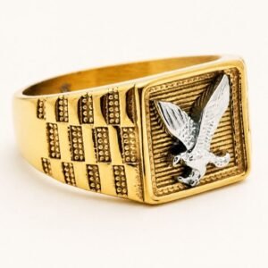 Gold-tone Eagle Statement Ring