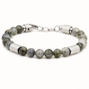 Labradorite Beaded Steel Bracelet — packshot