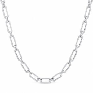 6mm Polished Paperclip Chain Necklace — packshot