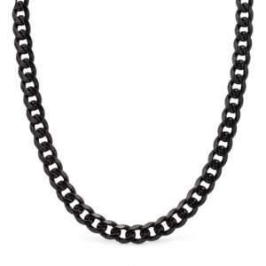 7mm Black Curb Chain — packshot