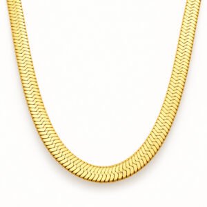 20-Inch Gold-Plated Herringbone Chain — product view