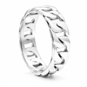 Polished Cuban-Link Stainless Steel Band — packshot
