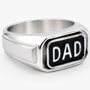 DAD Signet Stainless Steel Ring — packshot