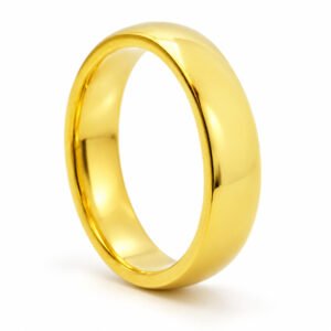 Gold-Tone Polished Dome Band — product view
